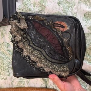 Vintage Black Lace Women's Bag